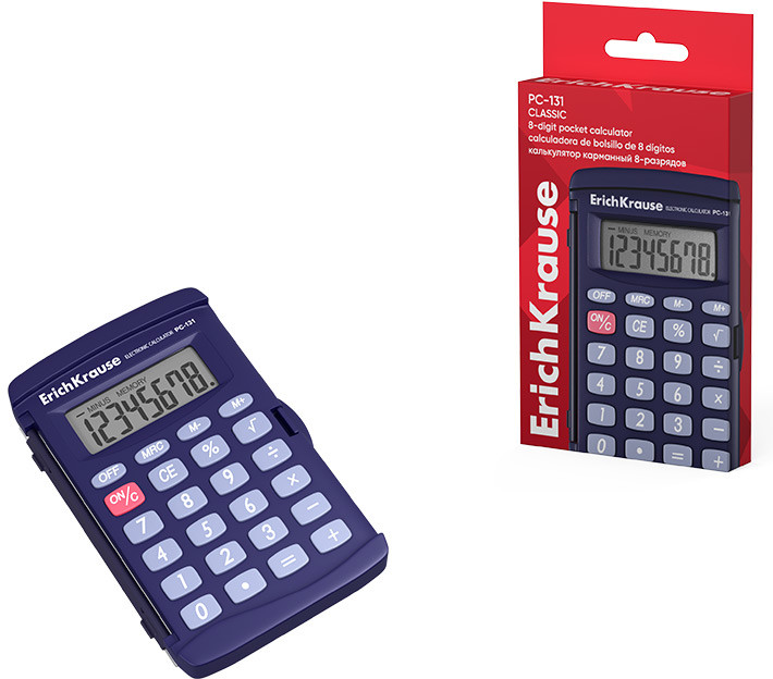 Калькулятор карманный PC-131 | Classic | Erich Krause