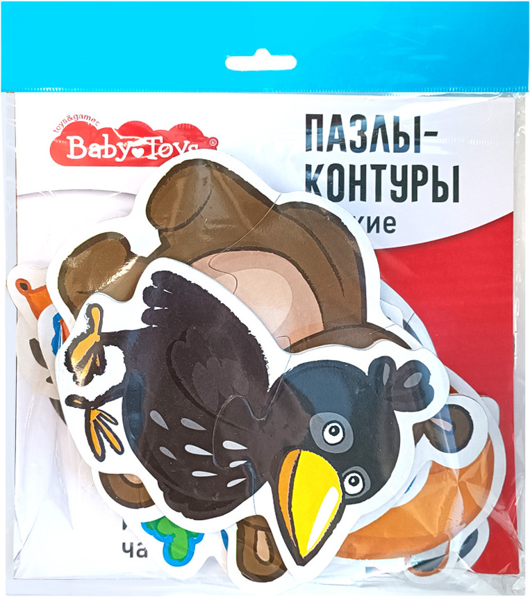 Пазлы-контуры мягкие «Лесные животные» | Baby Toys