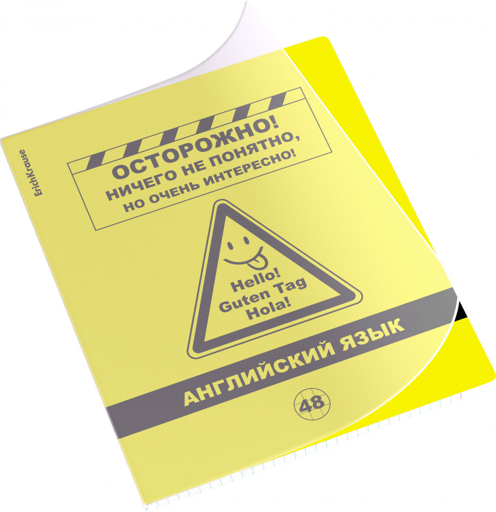 Тетрадь ученическая с пластиковой обложкой «Английский язык» | Be Informed | Erich Krause