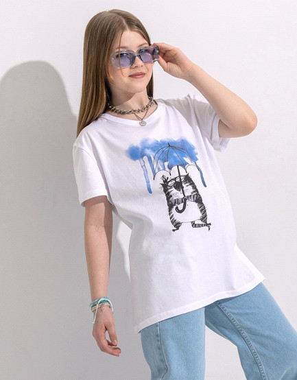 Футболка для девочек | Взрослые дети | Апрель