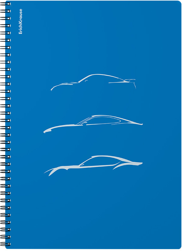 Тетрадь общая с пластиковой обложкой «Mirage» | Ice Metallic | Erich Krause