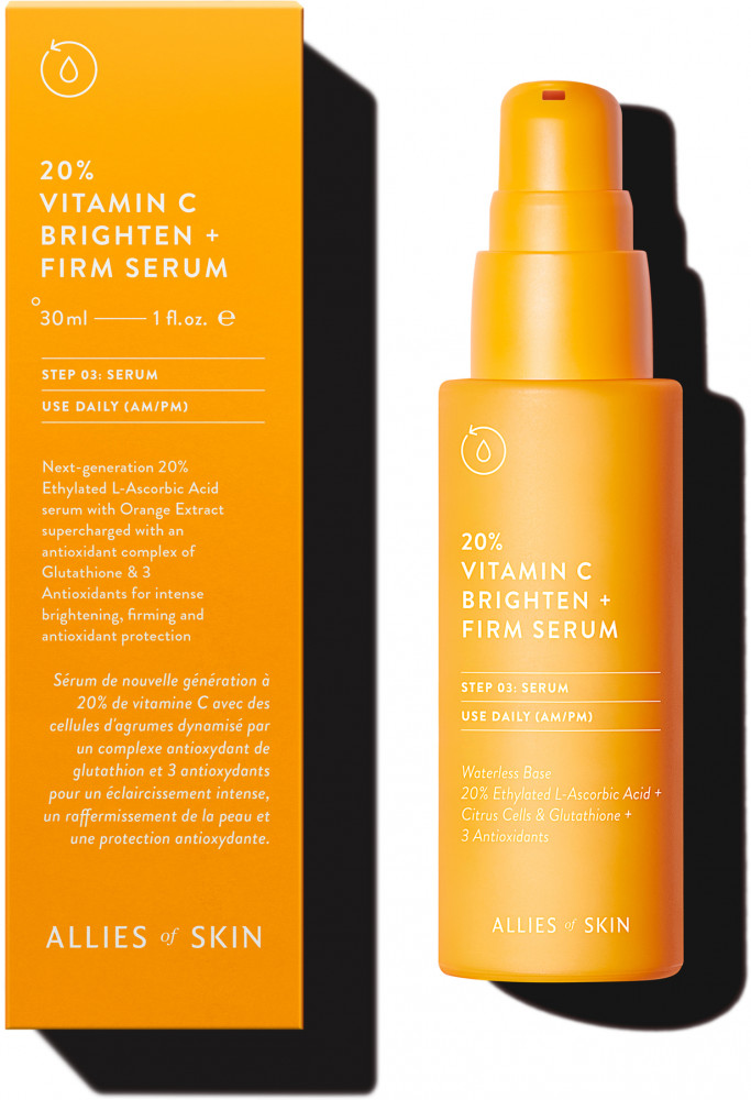 Сыворотка антиоксидантная с 20% витамина C «20 Vitamin C Brighten Firm Serum» | Allies of skin