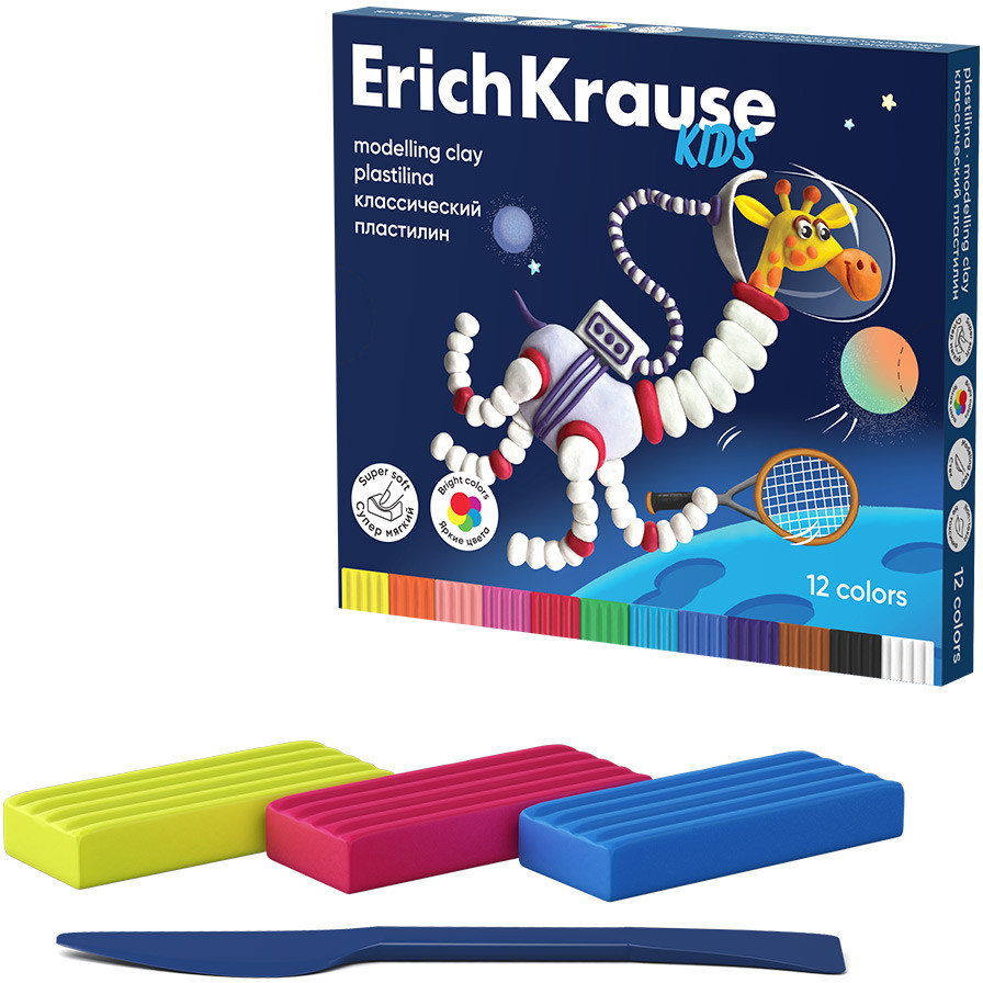 Пластилин классический | Space Animals | Erich Krause