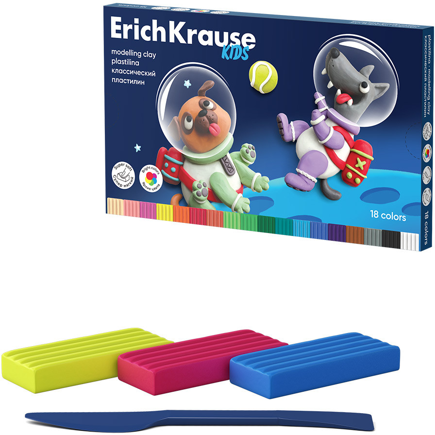 Пластилин классический | Space Animals | Erich Krause