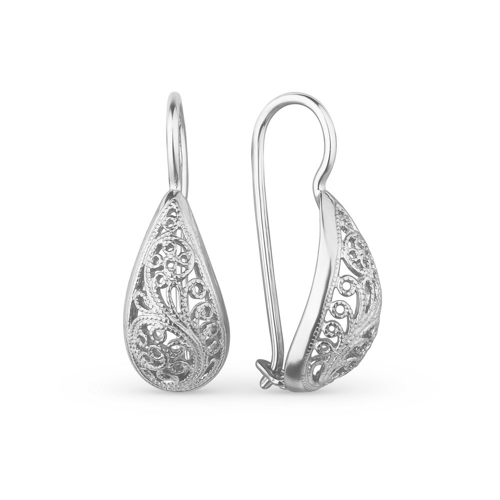 Серьги из серебра | Костромской ювелирный завод