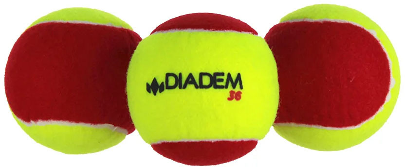 Набор мячей детских для большого тенниса «Stage 3 Red Ball» | Diadem