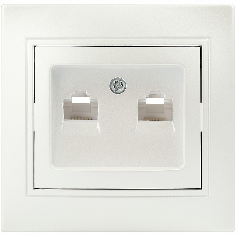Розетка информационная двойная | Plano | Intro
