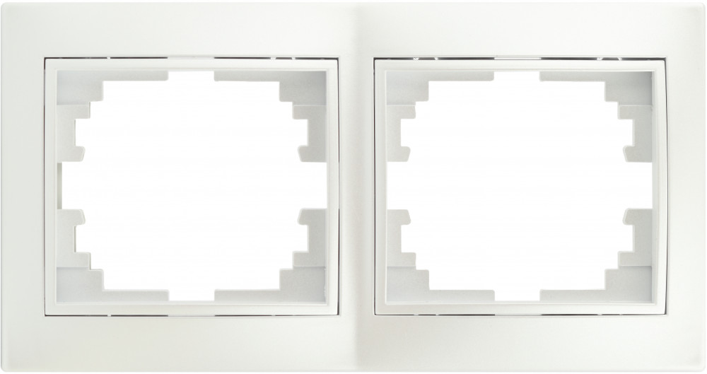 Рамка для розеток и выключателей горизонтальная на два поста | Plano | Intro