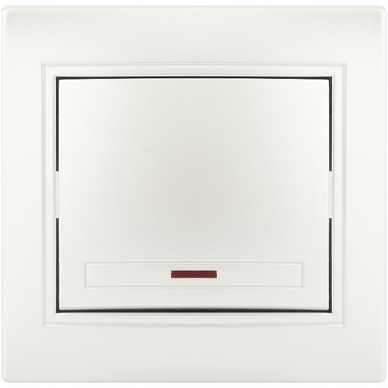 Выключатель одноклавишный с подсветкой | Plano | Intro