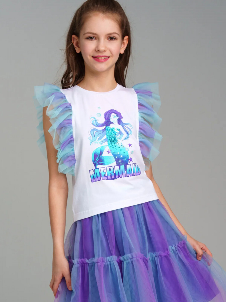 Футболка для девочек | Mermaid | PlayToday