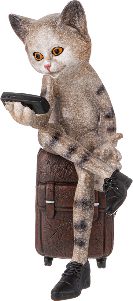 Фигурка декоративная «Кот-путешественник» | Lefard
