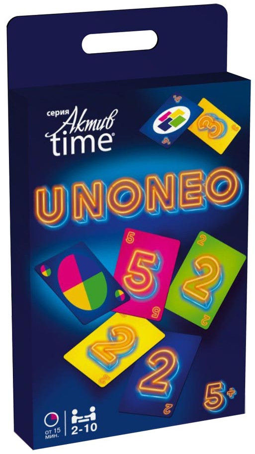 Игра настольная «Uno-Neo» | Актив time | Десятое королевство