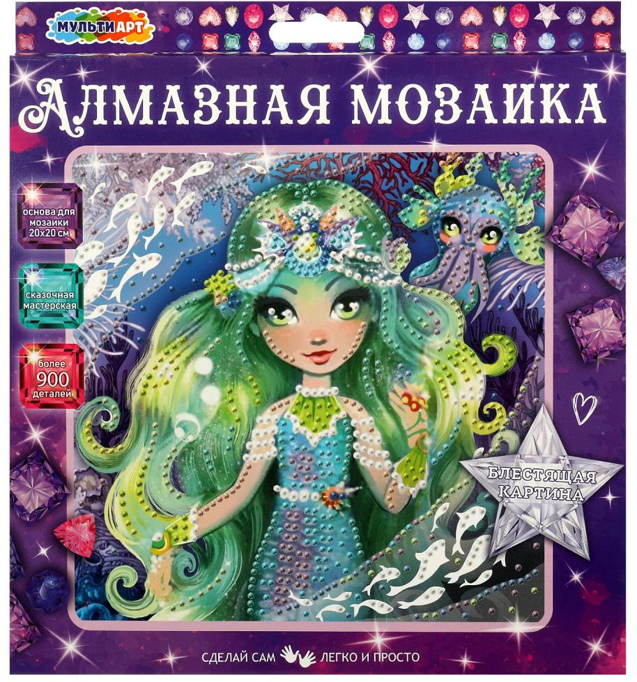 Мозаика алмазная «Цветочная фея» | Сказочная мастерская | Multi Art