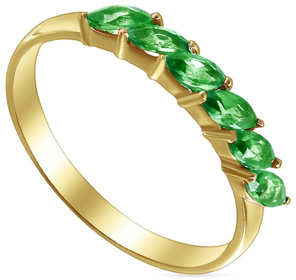 Кольцо из золота с гранатами | Алтын