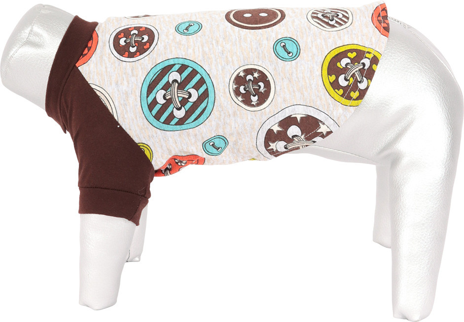 Футболка для собак «Пуговицы» | Yoriki