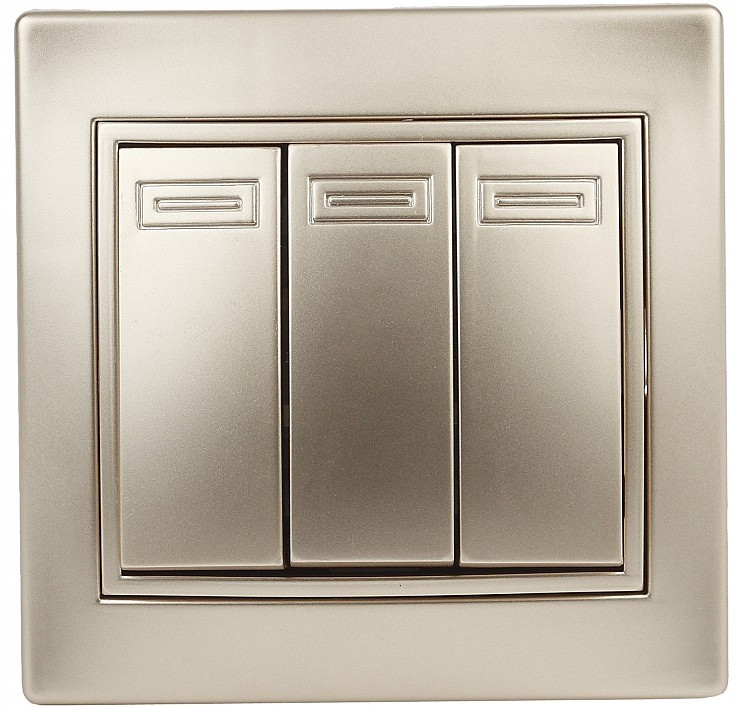 Выключатель тройной | Plano | Intro