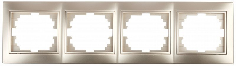 Рамка для розеток и выключателей горизонтальная на четыре поста | Plano | Intro