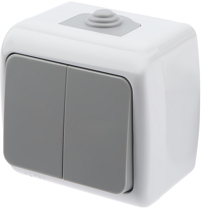 Выключатель двухклавишный | Atlantic | Intro