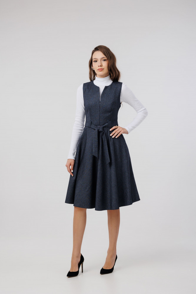 Сарафан-солнце женский на молнии | Sens Fashion