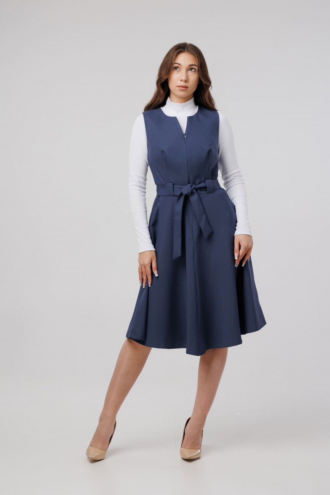 Сарафан-солнце женский на молнии | Sens Fashion