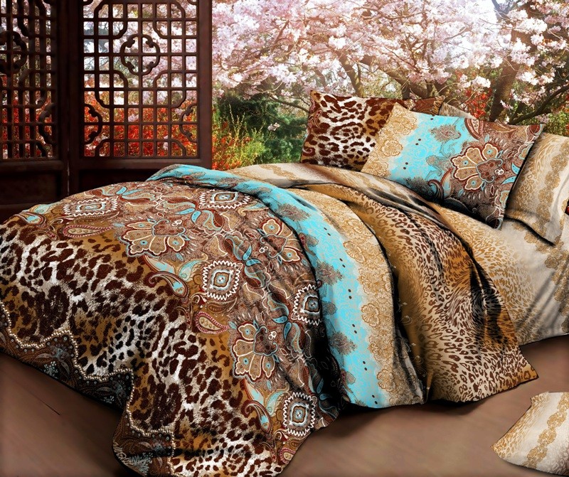 Комплект постельного белья (арт. 1319, евро, сатин, 2 наволочки 70х70) | Люкс | ТДЛ Текстиль