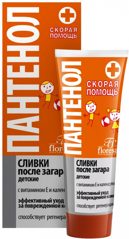 Детские сливки после загара «Пантенол скорая помощь» | Floresan