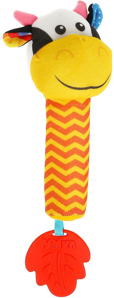 Погремушка пищалка «Коровка» | УМка