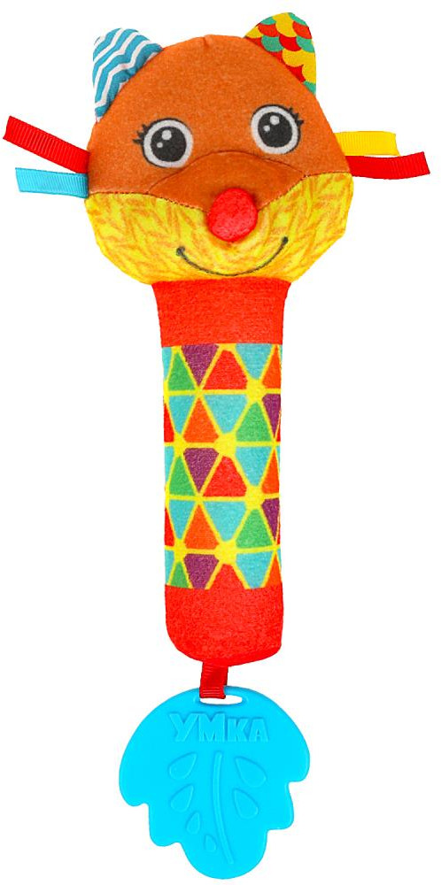 Игрушка-погремушка с пищалкой «Лисичка» | УМка