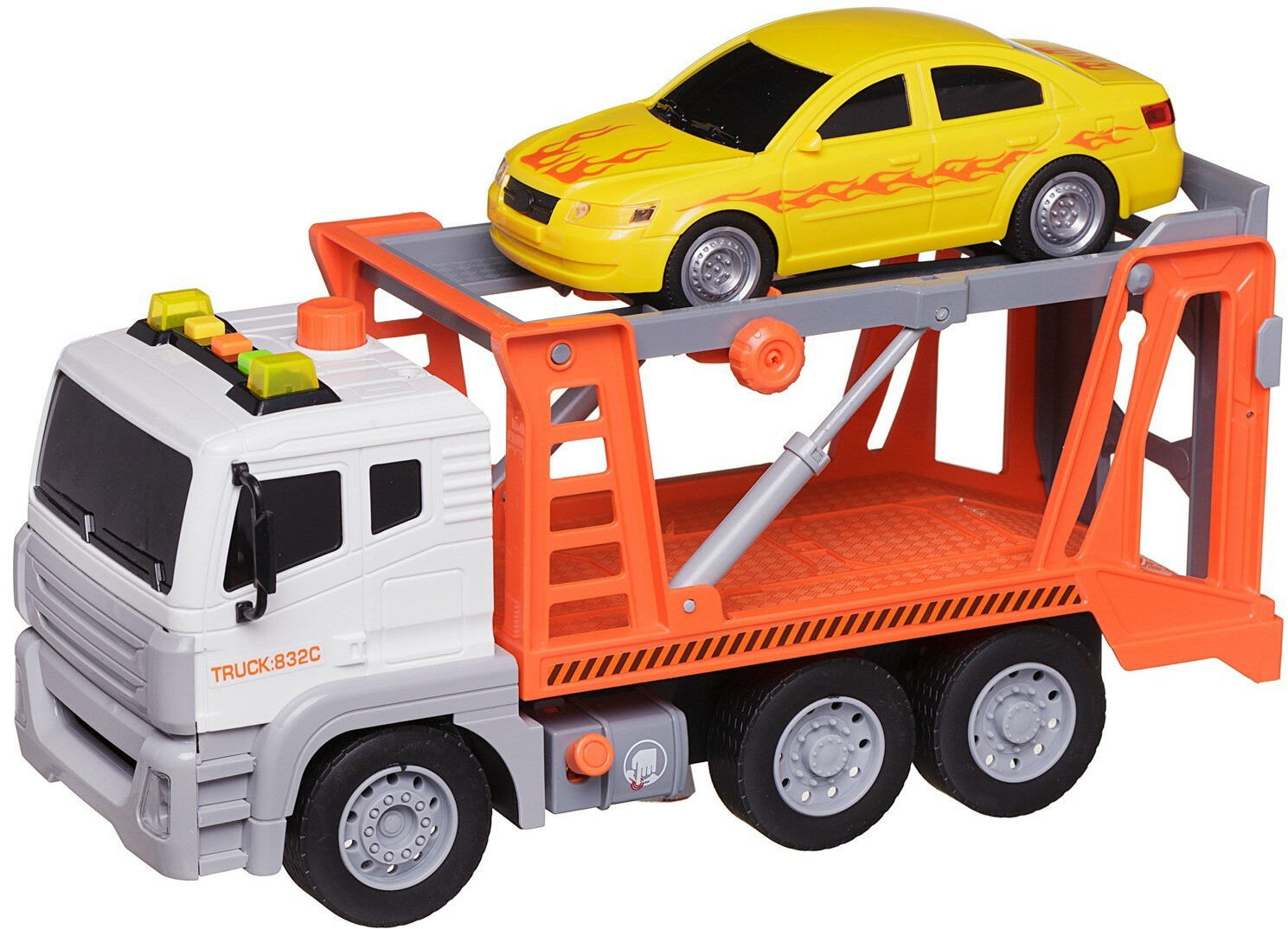 Набор машин «Автовоз с легковой машиной» | Junfa Toys