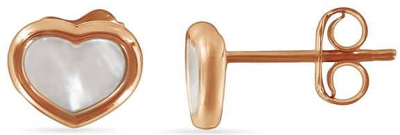 Серьги из золота с перламутром | Алтын