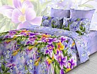 Комплект постельного белья «Фиалки» с 3D эффектом (арт. 3925/1, 2-спальный, бязь, 2 наволочки 70х70)