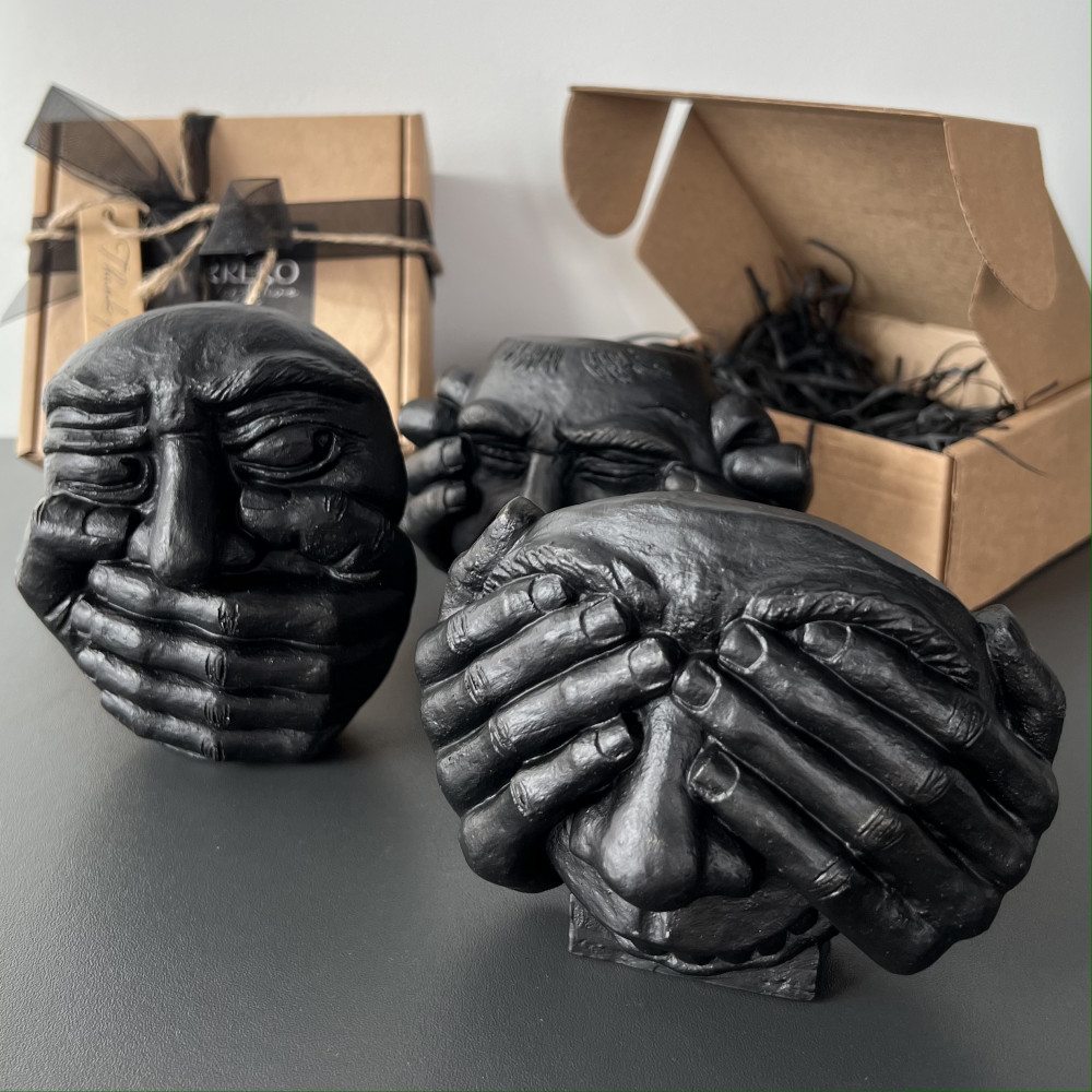 Набор статуэток «Не вижу Не слышу Не говорю» | Carrero creative homе