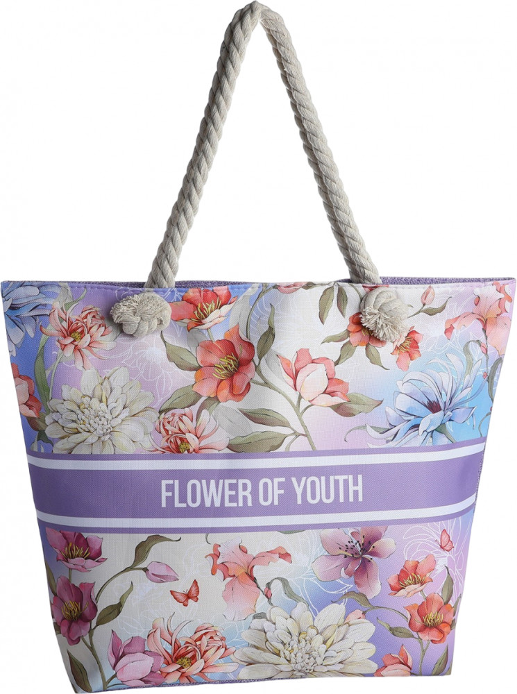 Сумка пляжная «Flower of youth» | Цветы Кожгалантерея | NAZAMOK