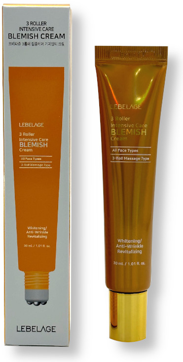 Крем-роллер для кожи вокруг глаз и лица «3 Roller Intensive Care Blemish Cream» | Lebelage