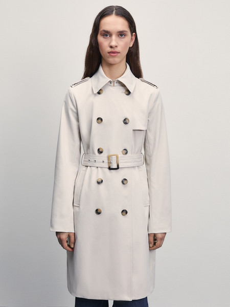 Плащ с поясом женский | ZARINA