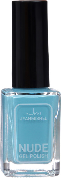 Лак для ногтей с эффектом геля «Nude», оттенок 393 Лазурный | Nude Collection | JEANMISHEL