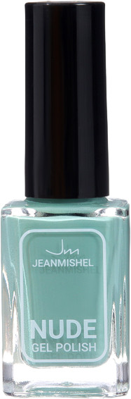 Лак для ногтей с эффектом геля «Nude», оттенок 370 Светлый опалово-зеленый | Nude Collection | JEANMISHEL