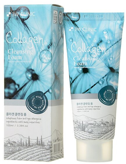 Пенка для умывания с коллагеном «Collagen Cleansing Foam» | 3W CLINIC