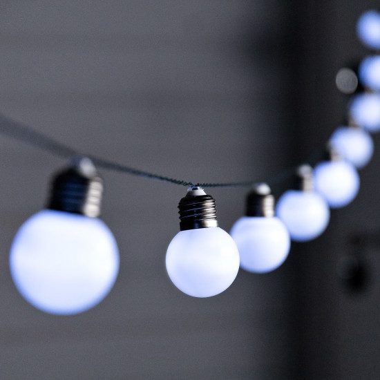 Гирлянда на солнечной батарее «Белые шары»