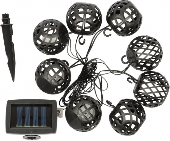 Гирлянда садовая на солнечной батарее «Огненные шары»