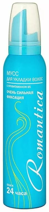 Мусс для укладки волос очень сильной фиксации с провитамином В5 | Романтика