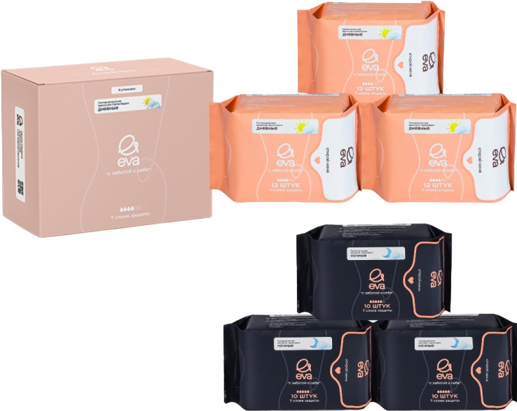 Набор прокладок женских гигиенических | Eva
