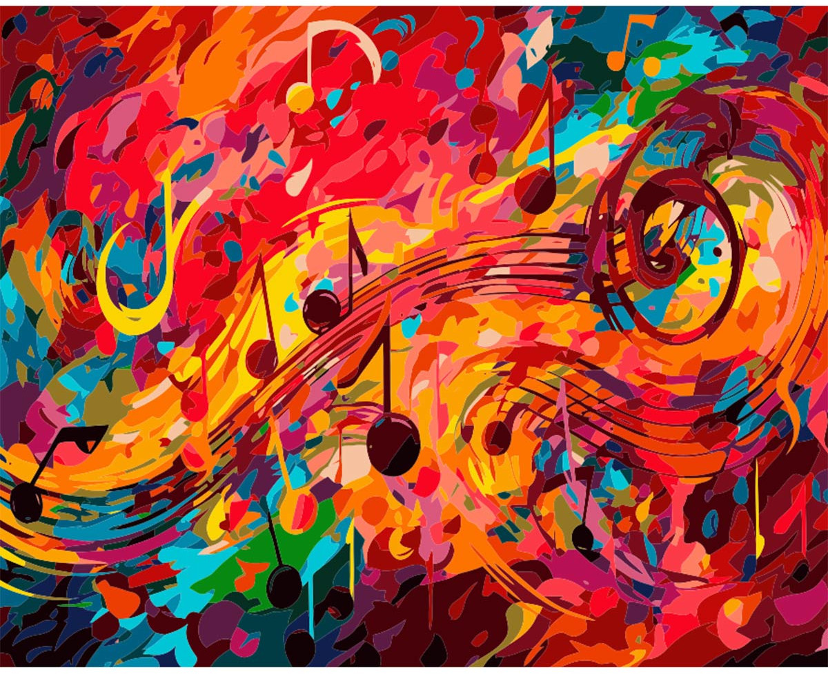 Картина по номерам «Звуки музыки» | Cristyle