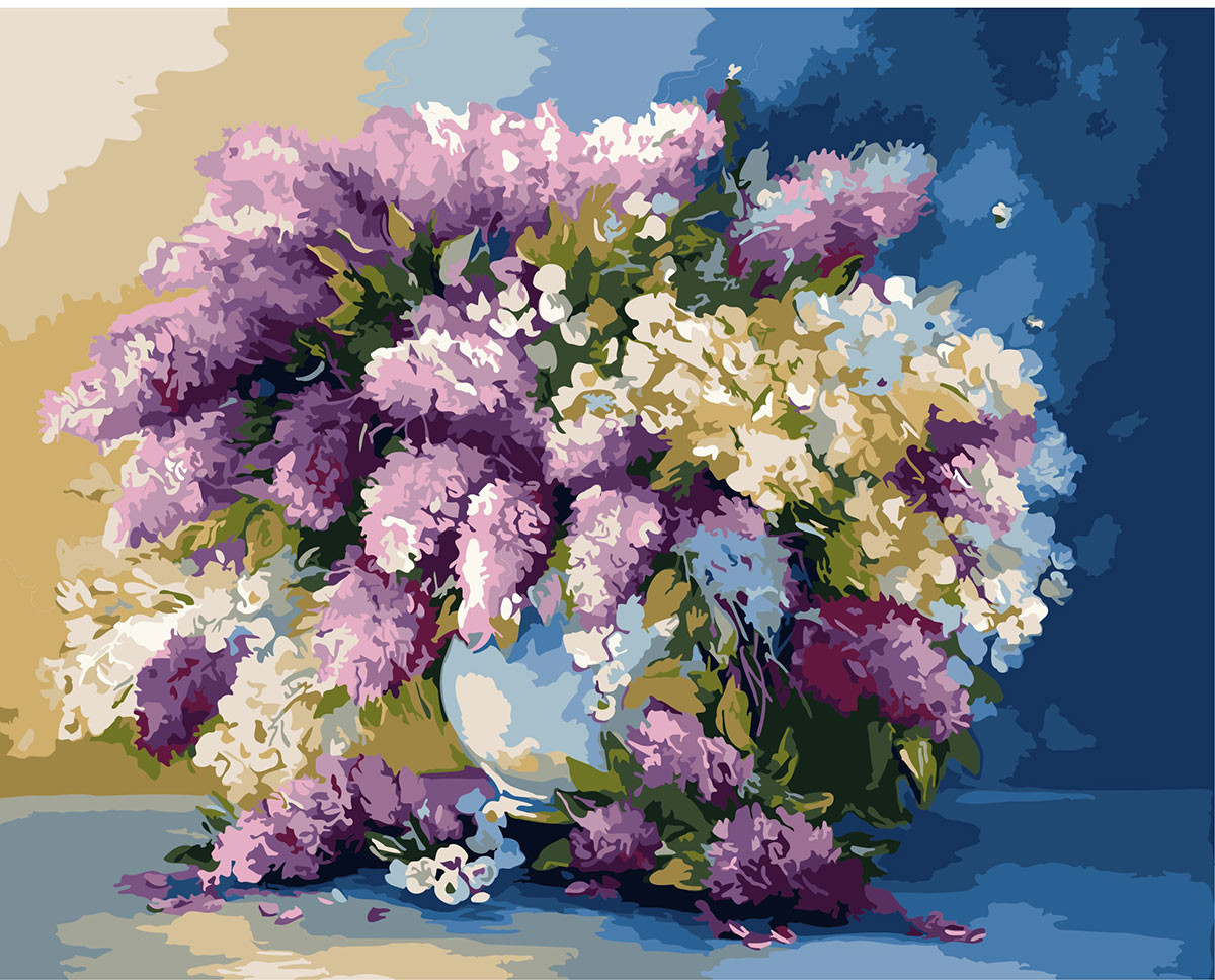 Картина по номерам «Букет сирени» | Cristyle