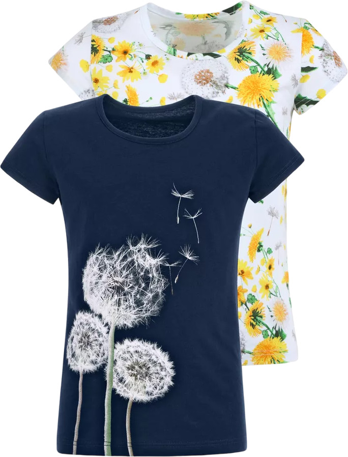 Комплект футболок для девочек | Дизайнерский принт | Апрель