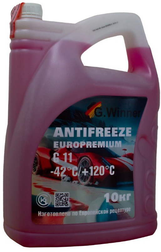 Антифриз красный «EuroPremium G11» | G.Winner