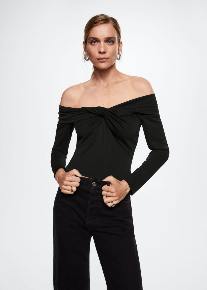 Лонгслив женский | MANGO