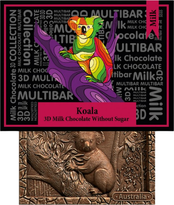 Шоколад молочный без сахара «Коала» | Австралийская коллекция | Multibar