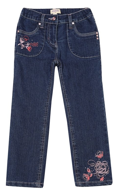 Джинсы утепленные | Парижские розы | PlayToday