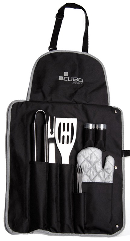 Набор для барбекю Cubo (9 предметов) в фартуке | Cubo | BergHOFF
